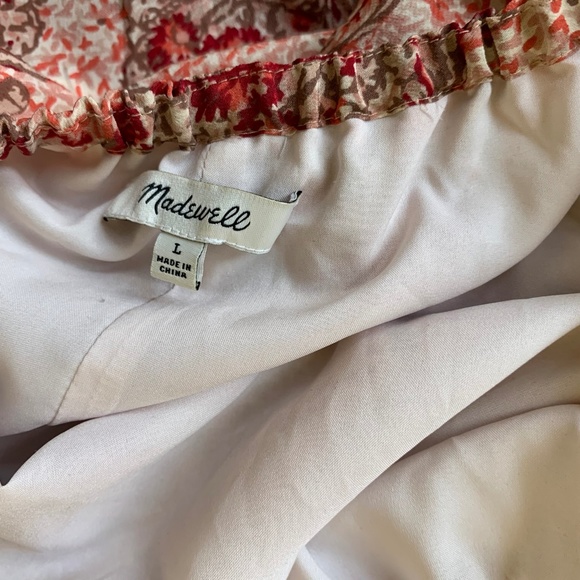 Madewell Silk Off The Shoulder Dress - Picture 5 of 6